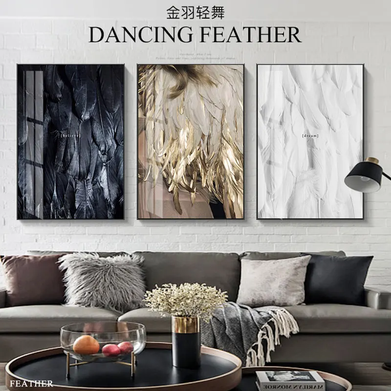 Настенные картины в скандинавском стиле для гостиной столовой и коридора черные