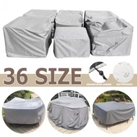 waterproof cover outdoor patio garden furniture cover rain and snow chair cover sofa table and chair dust cover multi size
