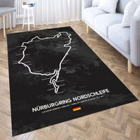 nuerburgring nordschleife 3d printing room bedroom anti slip plush floor mats home fashion carpet rugs new dropshipping