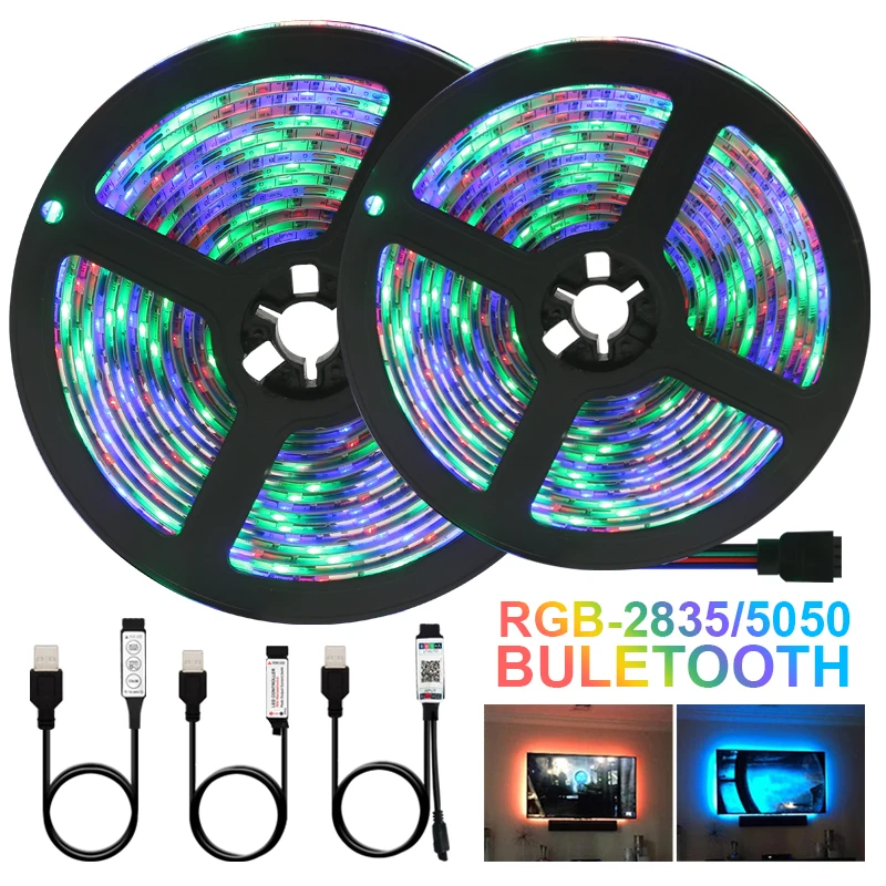 Светодиодная лента с USB 3 клавиши световые ленты неоновые 5 В RGB 2835 постоянный ток