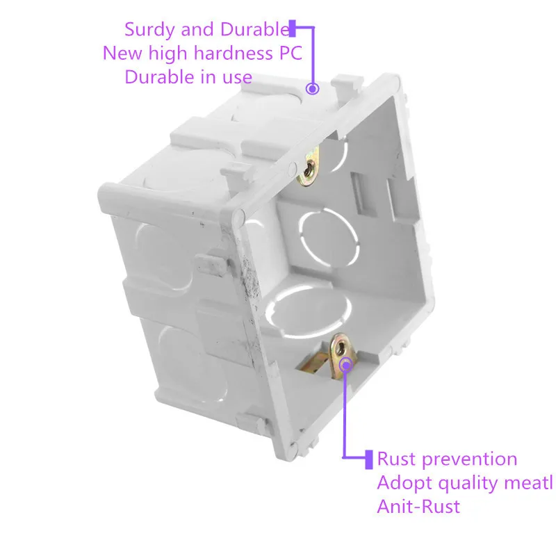 Универсальная белая распределительная коробка для монтажа в стену 86*86 мм 86 |
