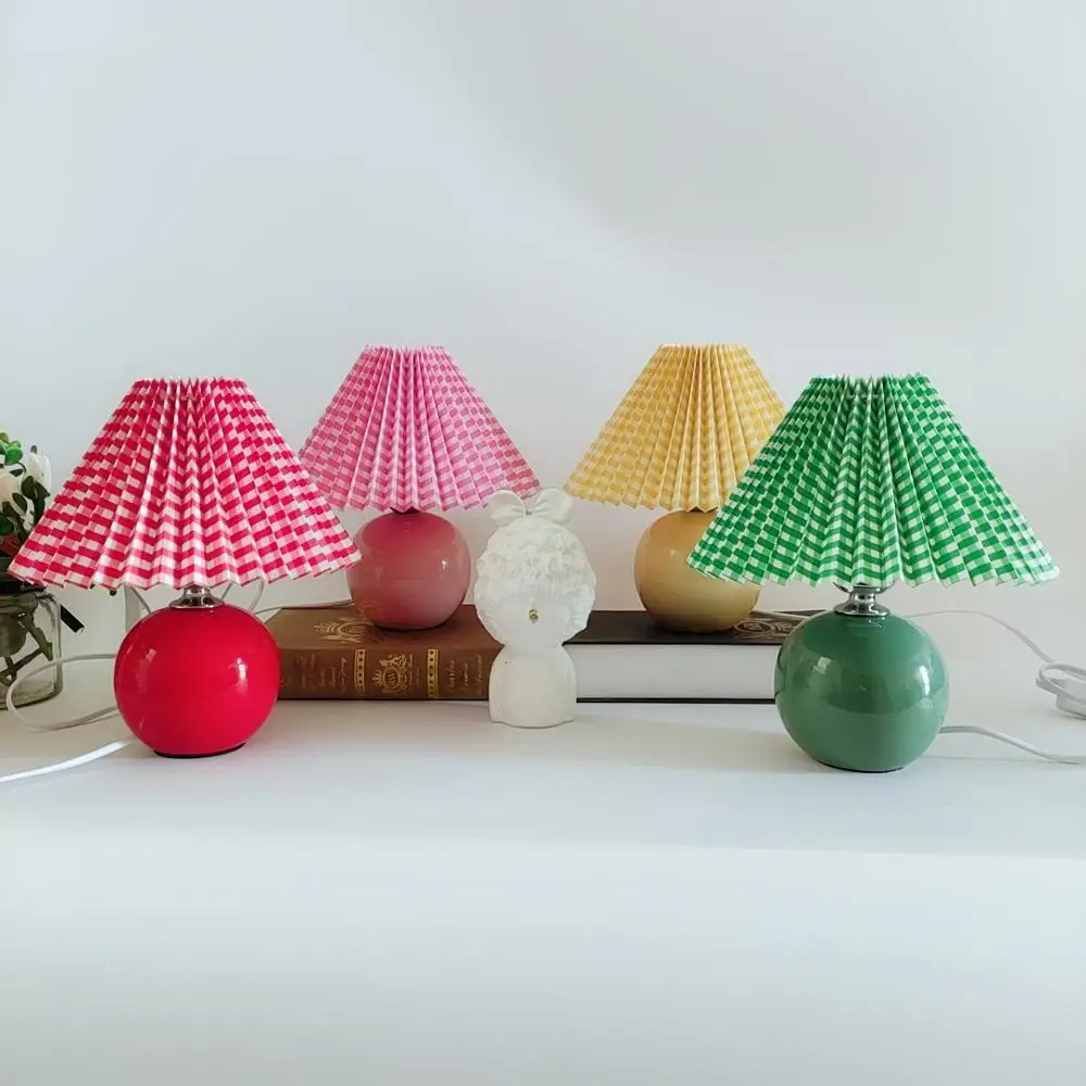 Новая Корейская Круглая Керамическая решетчатая серия Xianfan, турецкий абажур для спальни, работы, настольная лампа, настольная лампа для общ...