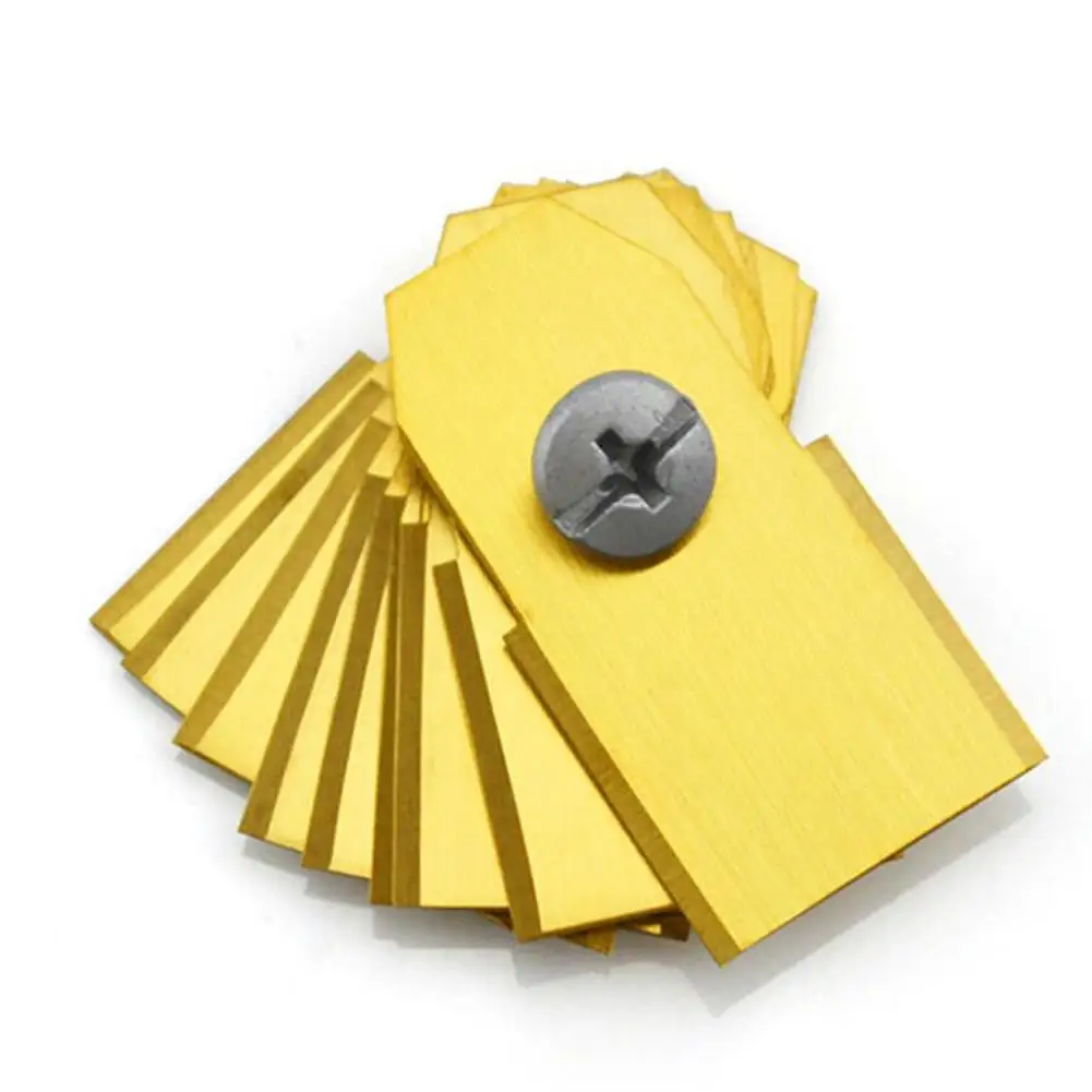 Stainless Steel Mowing Blade 30 Pack Robotic Mower Blades 0.6mm With Screws For Husqvarna Automower 35X18X0.6mm #WO | Инструменты