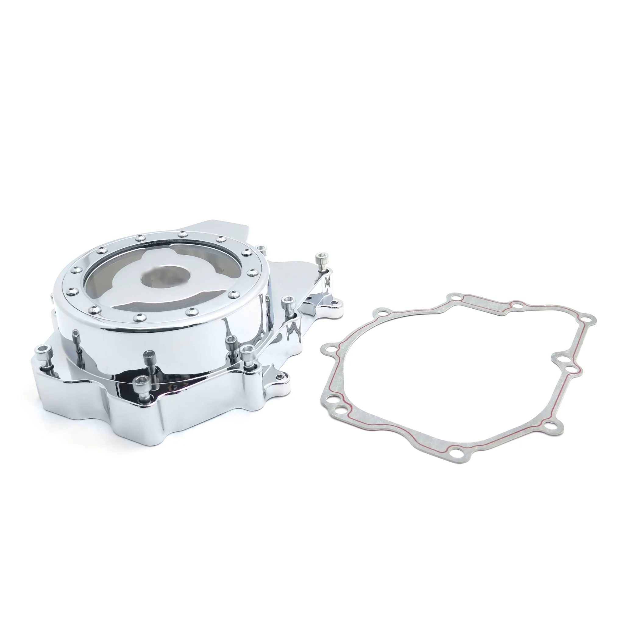 Aftermarket free shipping motorcycle parts Engine Stator cover see through for Yamaha YZF R6 2003-2006 03-09 R6S CHROME | Автомобили и
