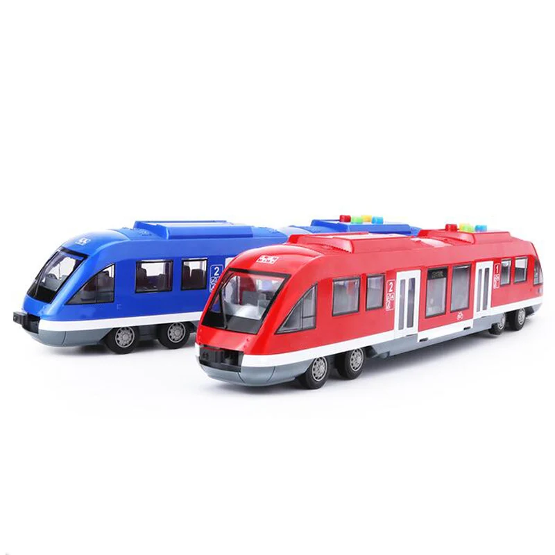 Имитация инерционного города поезд метро Игрушечная модель автомобиля двойная