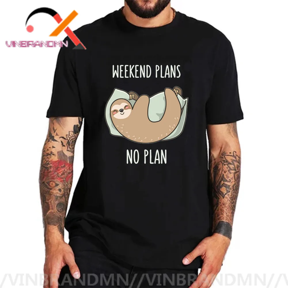 

Милый ленивый Ленивец мечтательный Ленивец популярные футболки мужские Забавные топы с коротким рукавом летняя футболка женская футболка