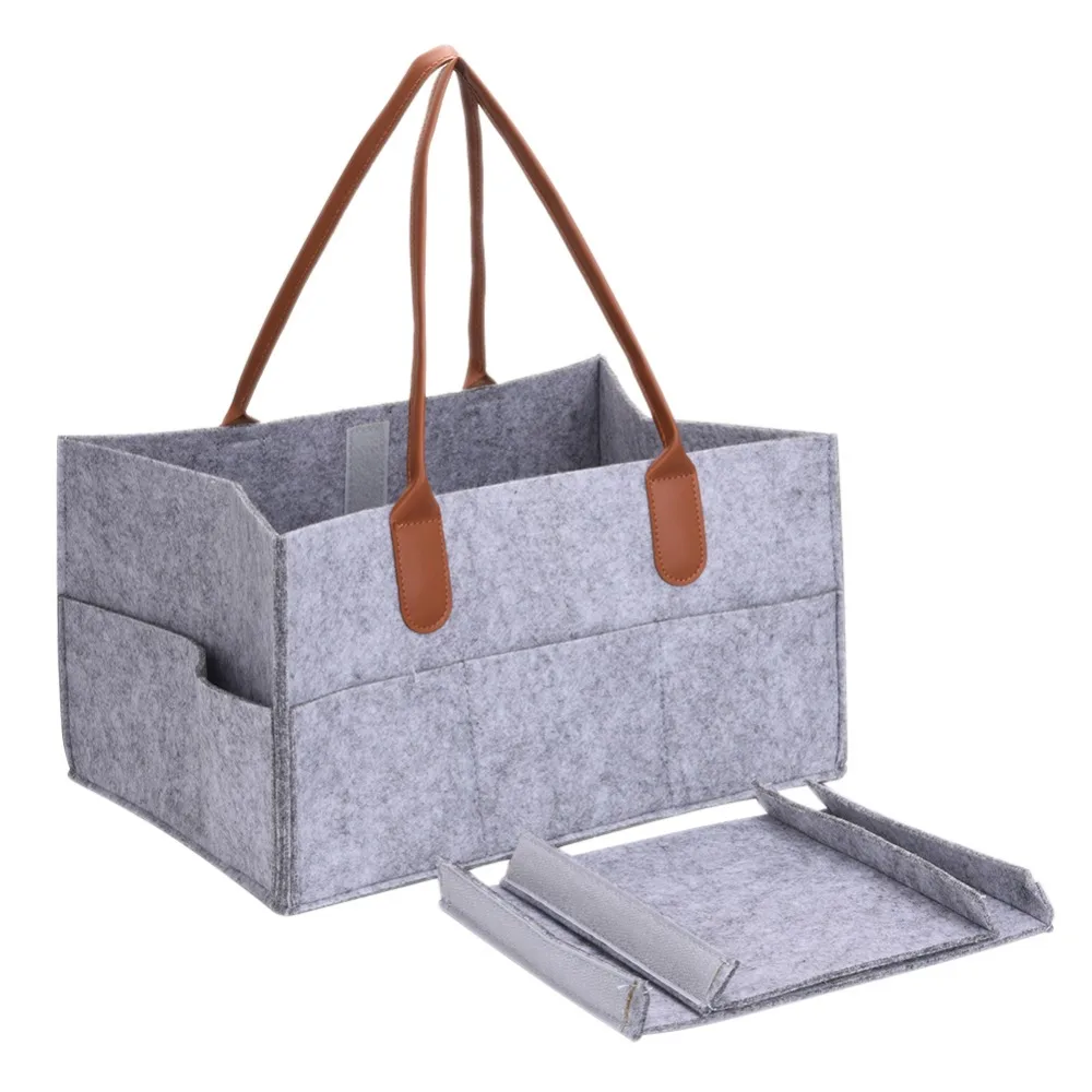 38 см x 27 см x 18 см Новые складные серые детские пеленки Caddy детские салфетки сумка-Органайзер портативный контейнер для хранения подгузников