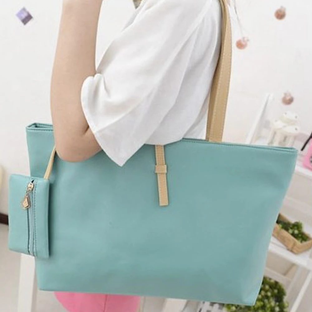 Женская сумка на плечо из искусственной кожи универсальная большая Повседневная