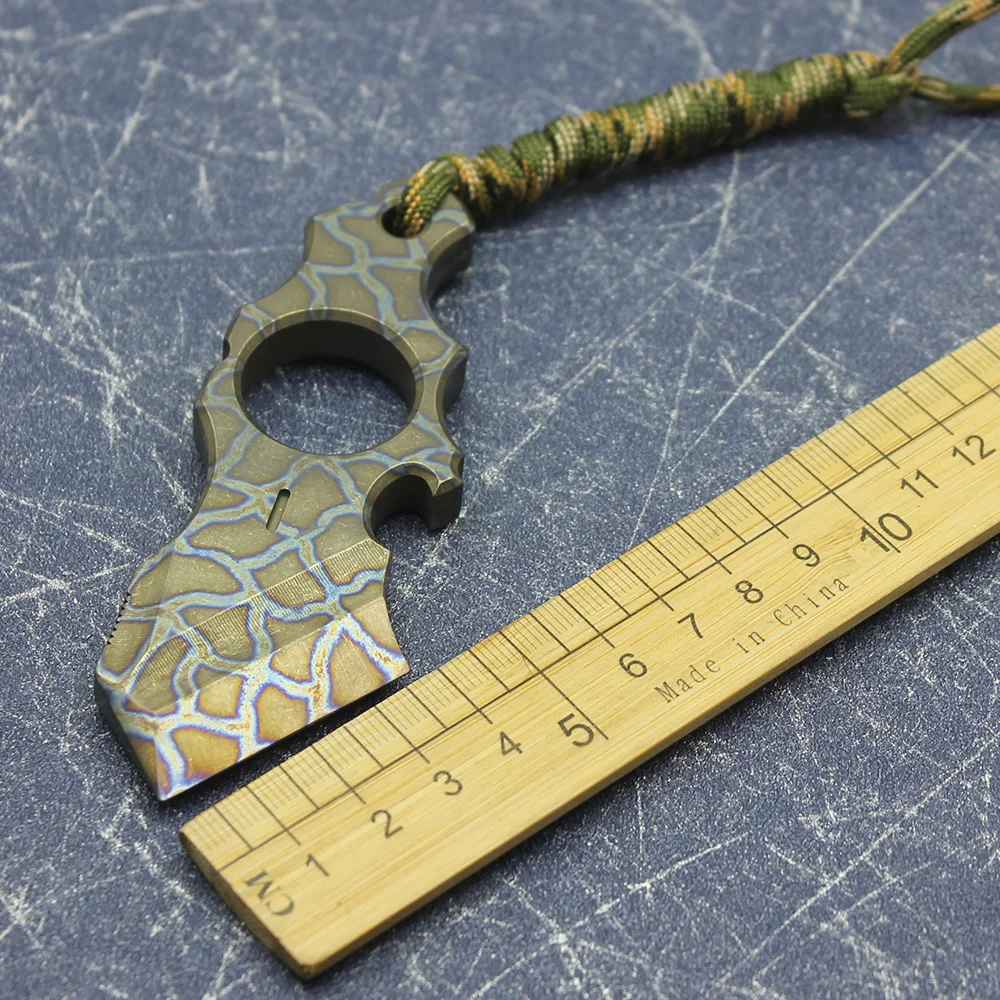 Титана сплав TC4 сжечь шаблон тактический портативный разбитое окно и открывалка