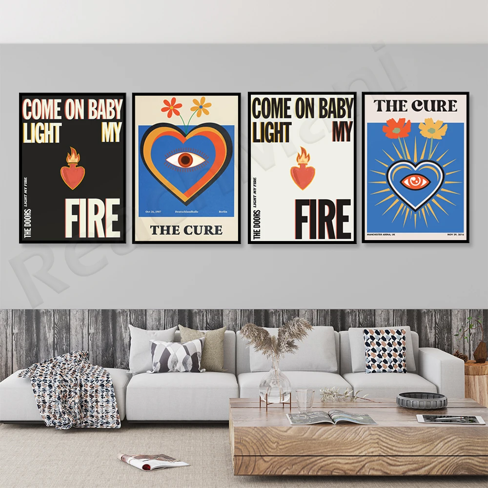 

Healing Posters-Rock Posters-Music Wall Art-Gothic Rock Prints-Alternative Music Posters-Trending Wall Decoration Posters
