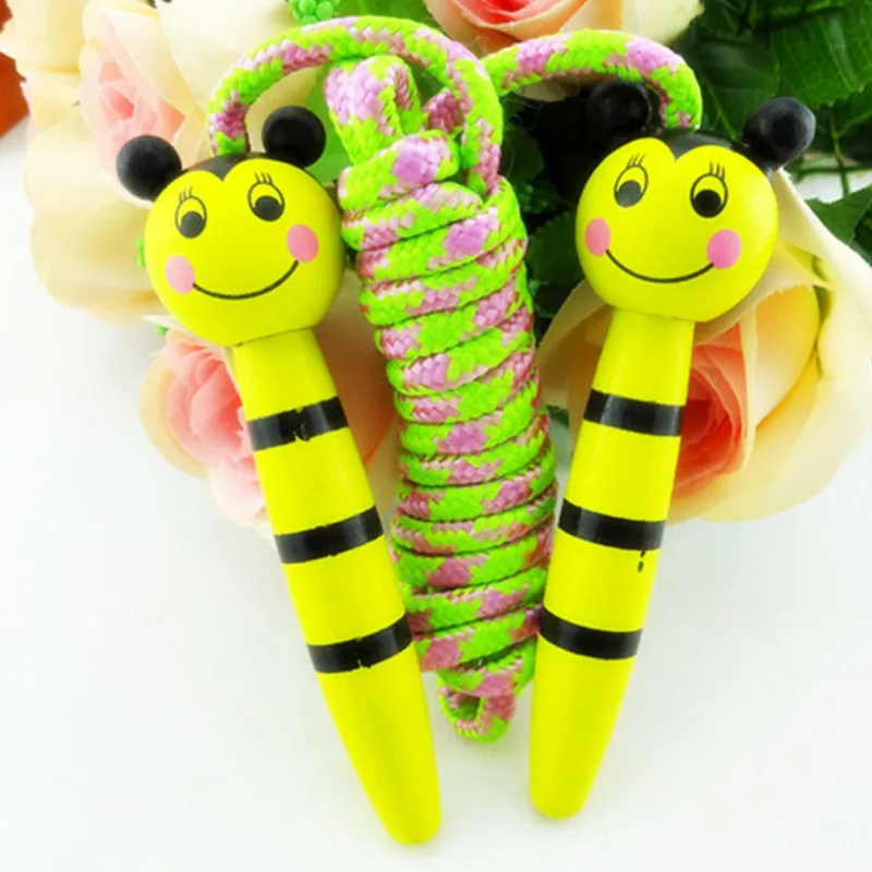 Детские скакалки с деревянной ручкой для занятий спортом бодибилдингом фитнесом