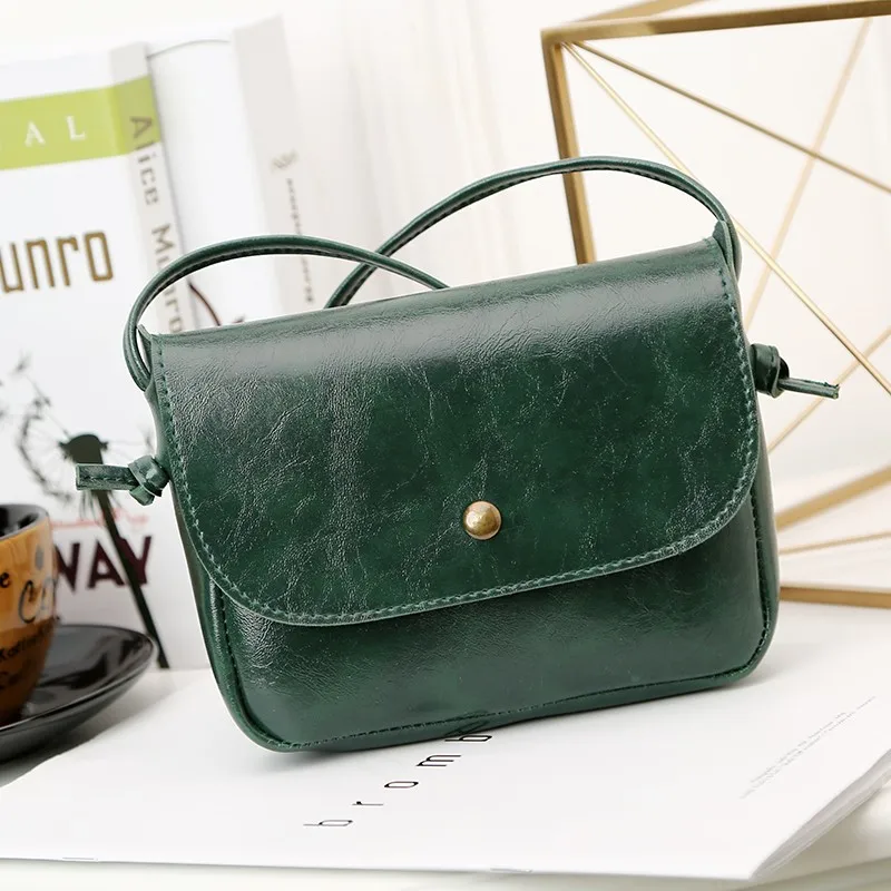 Винтажный мини рюкзак Женский кошелек кожаная сумка мессенджер Ретро стиль