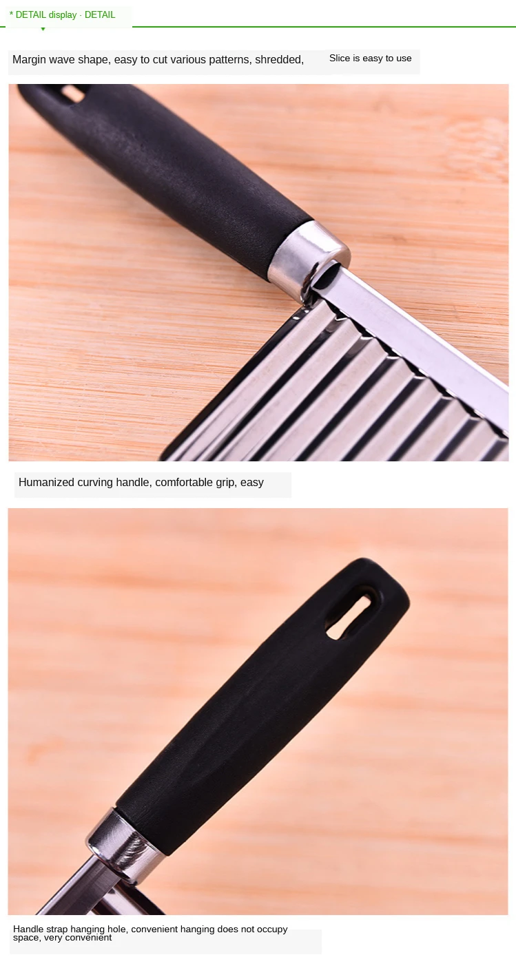 

Potato Wavy Edged Tool Peeler Cooking Tools kitchen knives Accessories Stainless Steel Kitchen Gadget Vegetable Fruit Cutting