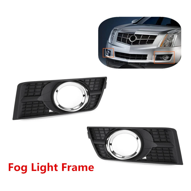

Car Front Bumper Left/Right Fog Light Lamp Frame Mesh Grille Case Cover For Cadillac SRX 2010 - 2016 25778388 25778389