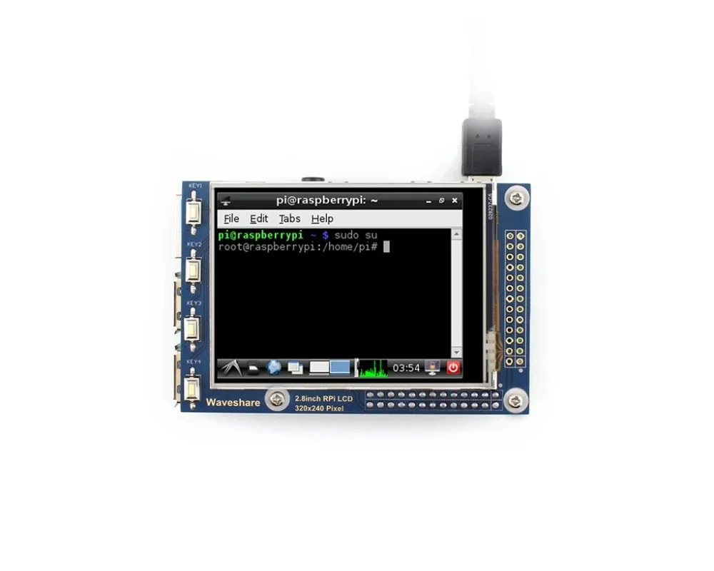 2 8 дюймовый резистивный сенсорный ЖК-экран RPi (A) TFT-дисплей предназначенный для