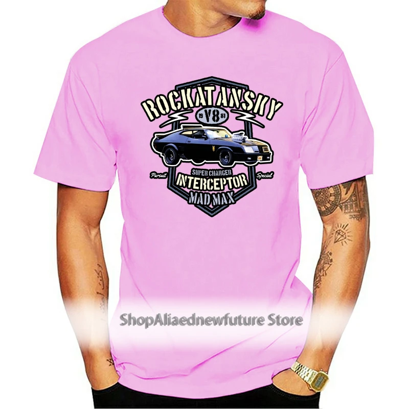 

Rockatansky Mens Mad Max Inspired T-Shirt Supercharger Interceptor Car Film