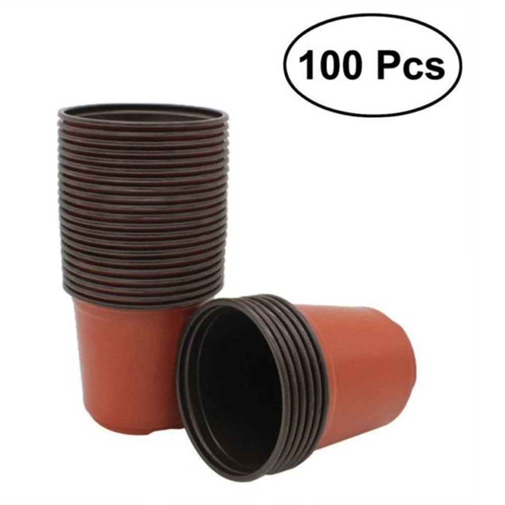 

Plants Nursery Pot Seed Starting Pots Plastic For Succulents,Seedlings,Cuttings,Transplanting 100Pcs