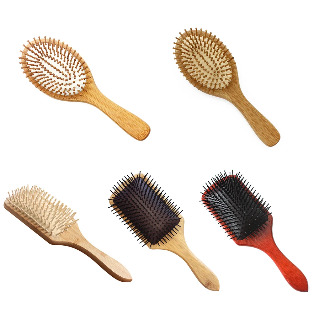 Деревянная расческа для ухода за волосами массажная Расческа спа