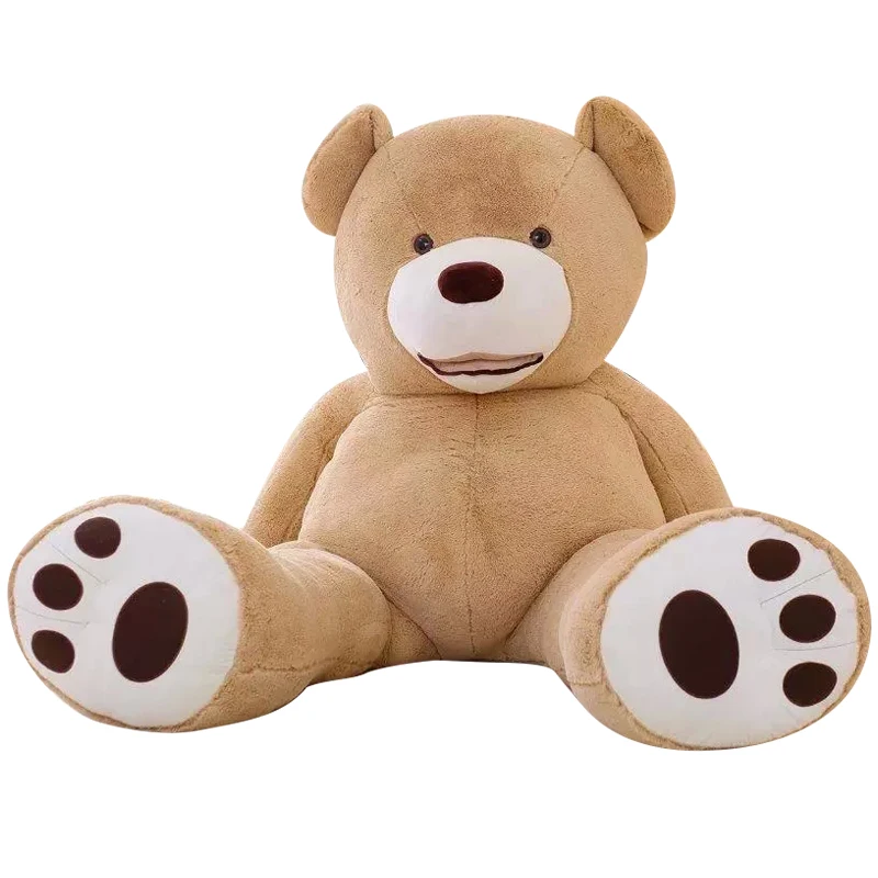 

Teddy Bear Huge Plush Toys For Girls American Giant Bear Skin Ultra Soft Big Doll Unstuffed Coat Valentines Day Gifts For Kids