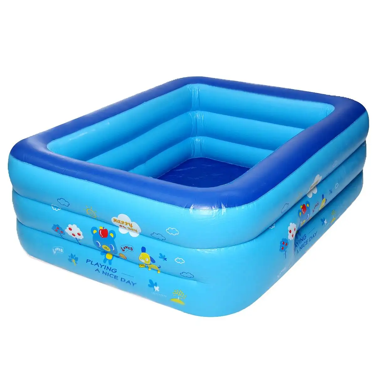 

120/130/150/180cm Children Bathing Tub Baby Home Use Kids Paddling Pool Inflatable Square Swimming Pool For Summer Water Party