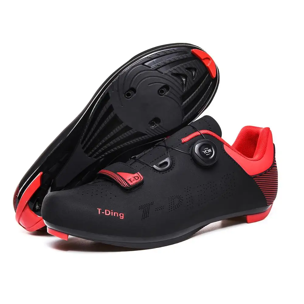 spesifikasi Ultralight Self-Locking Pro Pria Sepeda Sepatu Peta Sepeda Triathlon Sepatu Sepeda Lock Sepatu Zapatillas Ciclismo Putih