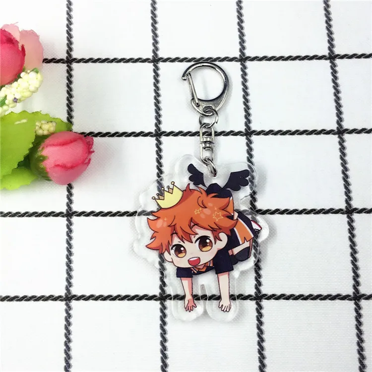 Haikyuu брелок для ключей Hinata Shouyo Tobio Kageyama Kozume Kenma Oikawa Tooru Nishinoya волейбольная фигурка