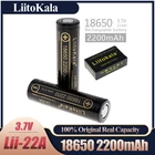 Аккумуляторная батарея LiitoKala Lii-22A 18650, 3,7 в, 2000 мАч, литиевая аккумуляторная батарея для фонариков, аккумуляторная батарея 2000 мАч