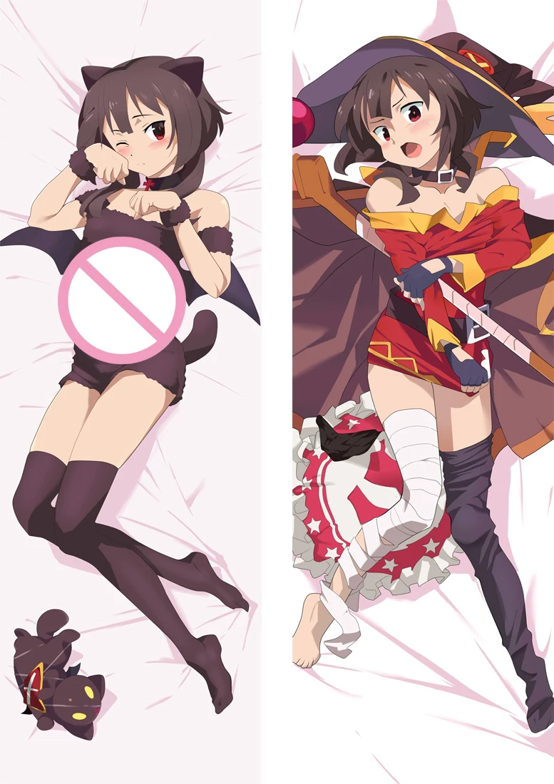 Наволочка Konosuba Dakimakura Yunyun Eris Megumin наволочка из мультфильма аниме Moegirls обнимающая