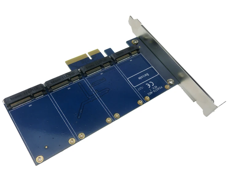 4 порта mSATA Raid Card конвертер SSD адаптер PCI-Express X2 контроллер 6 ГБ/сек. RAID0 1 10 |