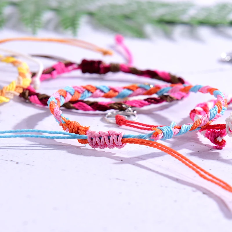 

2Pcs/Lot Weave Anklets for Women Handmade Starfish Friendship Beach Barefoot Trendy Bracelet on the Leg Chain Boho Foot Jewelry
