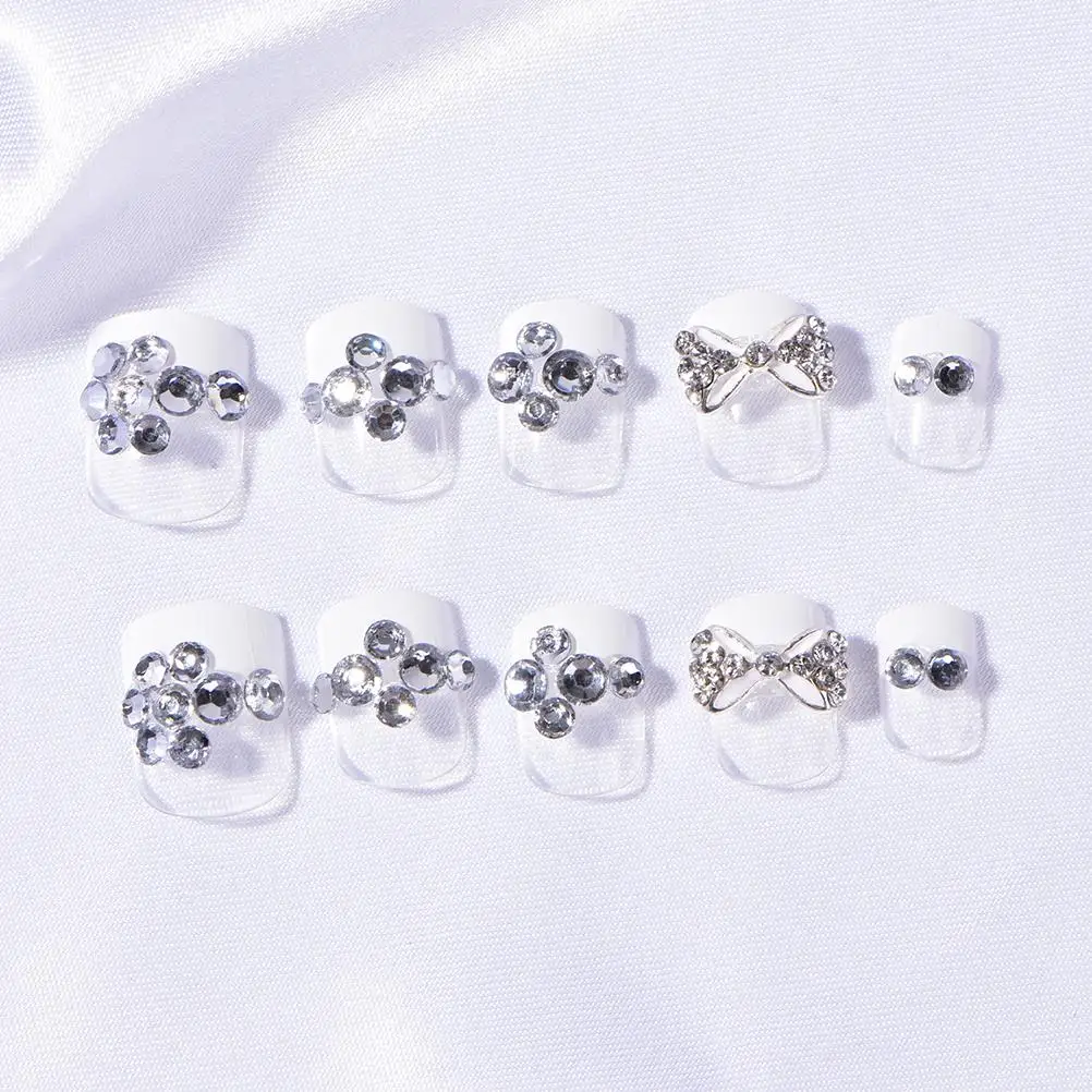 24PCS 24 шт./компл. красный накладные ногти для ног, 3D акриловая Снежинка поддельные накладные ногти со сверкающими золотистыми линия для Неил арта украшения для кончиков ногтей Рождество должно 19 стилей - Цвет: 24PCS