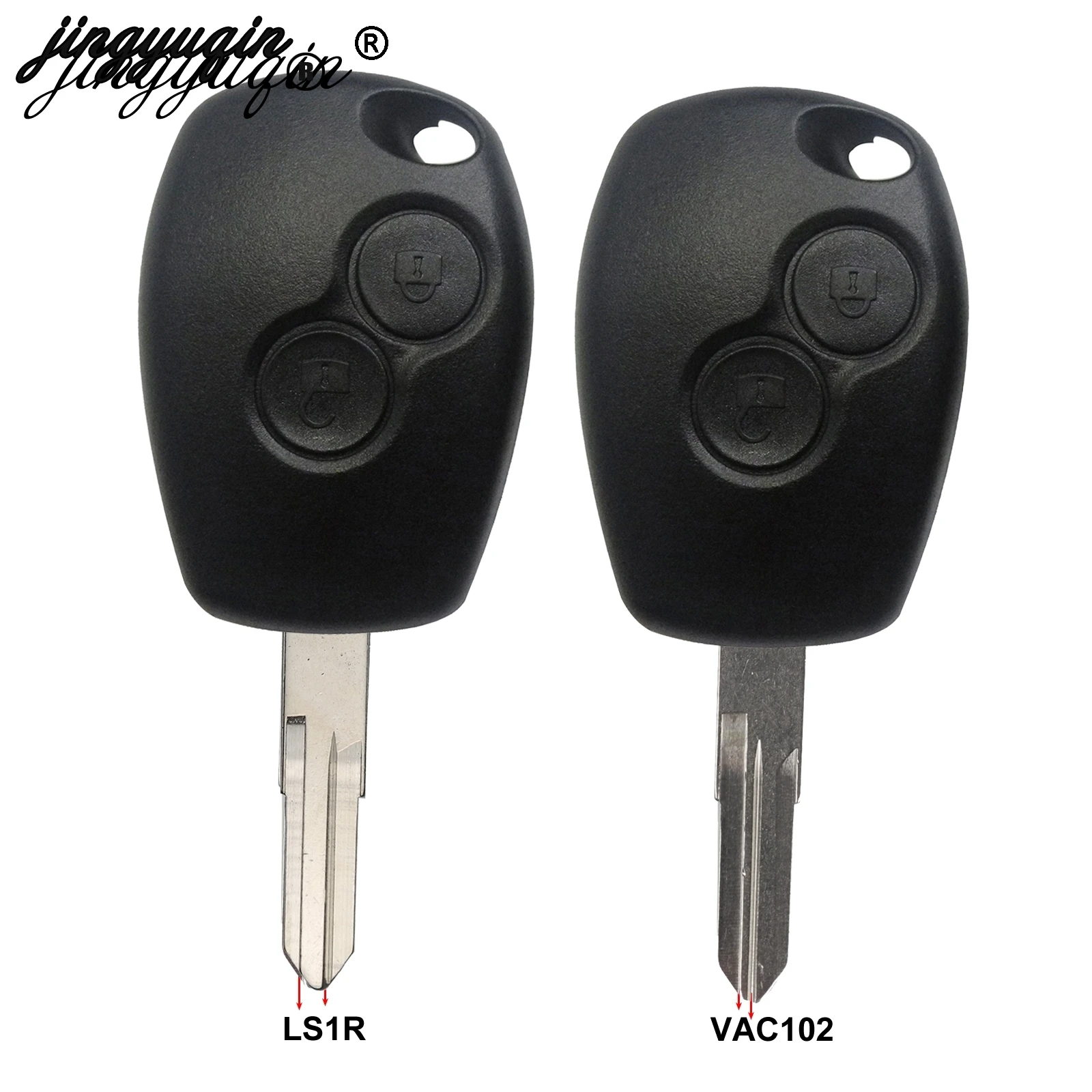 Чехол для автомобильного ключа jingyuqin 2 кнопки Renault Megan Modus Clio Kangoo Logan Sandero Duster Nissan