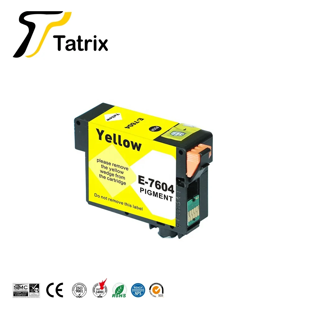 Совместимый чернильный картридж Tatrix для Epson T7601 T7602 T7603 T7604 T7605 T7606 T7607 T7608 T7609