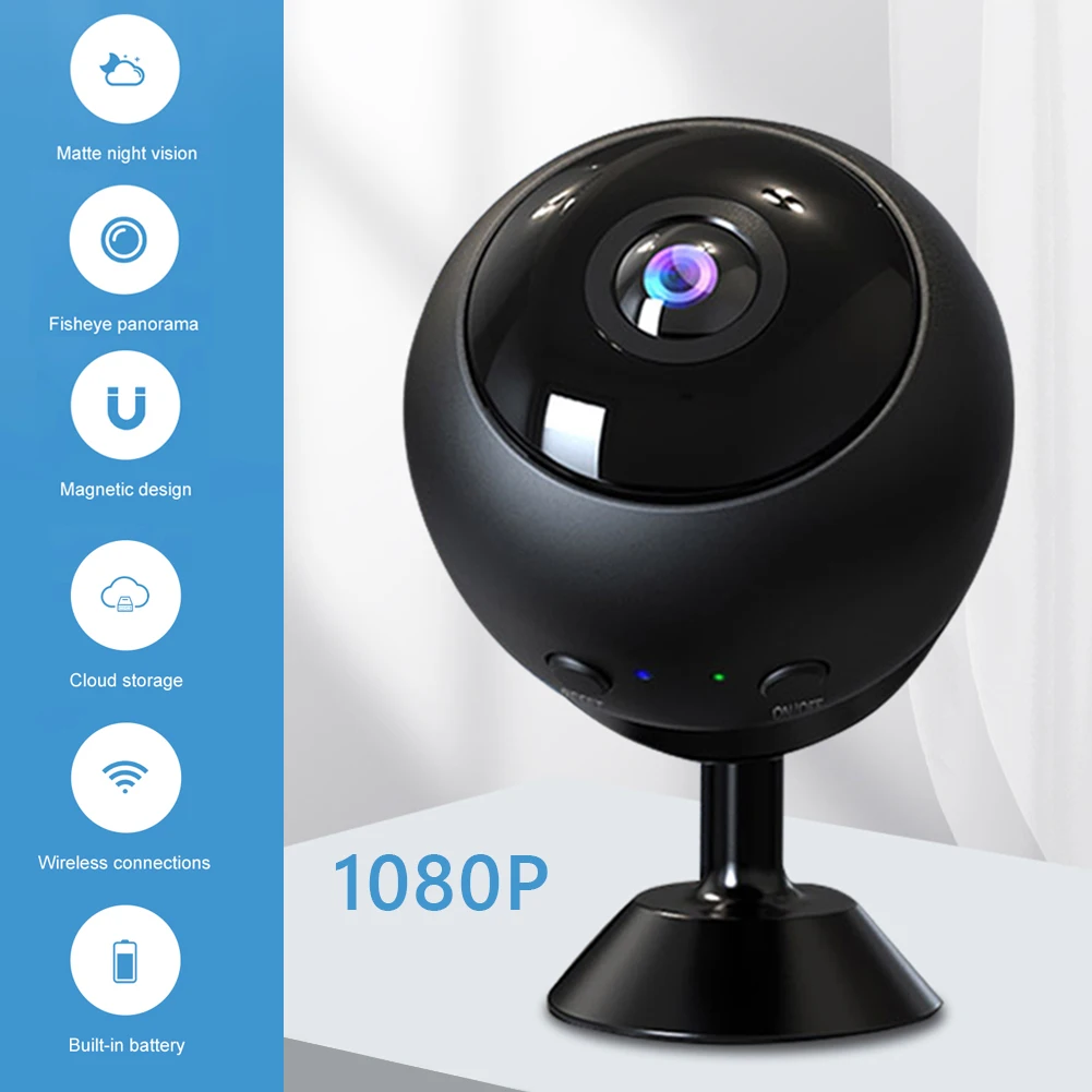 

Беспроводная мини-камера ночного видения H9 HD 1080P Wi-Fi