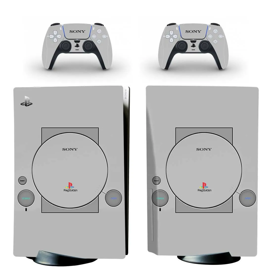 

Классический Стильный виниловый стикер PS5 для консоли PlayStation 5 и 2 контроллеров