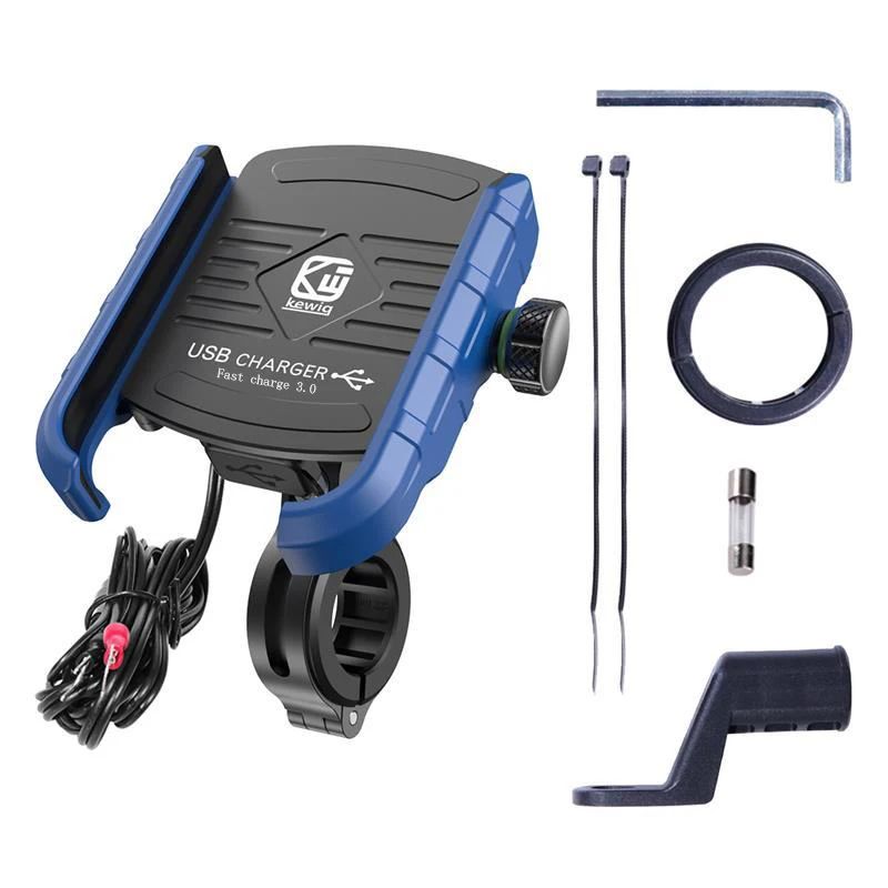 motorcycle phone holder qi wireless charging charger waterproof bracket mount stand 360 degrees rotation practical convenient free global shippin