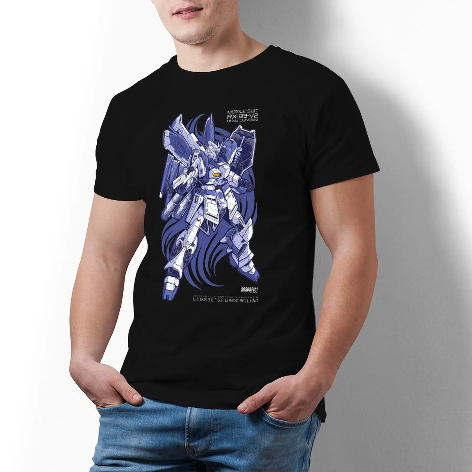 

Bandai Gundam RX-93 Ν Gundam T Shirt Manga 100 Cotton Male T-Shirt Oversize Print Tee Shirt Fashion
