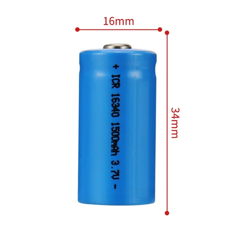 3.7V 1500mAh Rechargeable Li-ion Batteries 16340 CR123A Battery For LED Flashlight Travel Wall Charger battery | Электроника