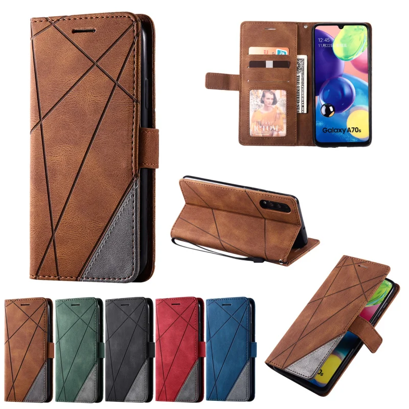 Кожаный чехол для телефона Samsung Galaxy A71 A51 5G A20E A10 A20 A30 A50 A70S A716 A516 A5 2017 A6 A7 A8 2018 A40