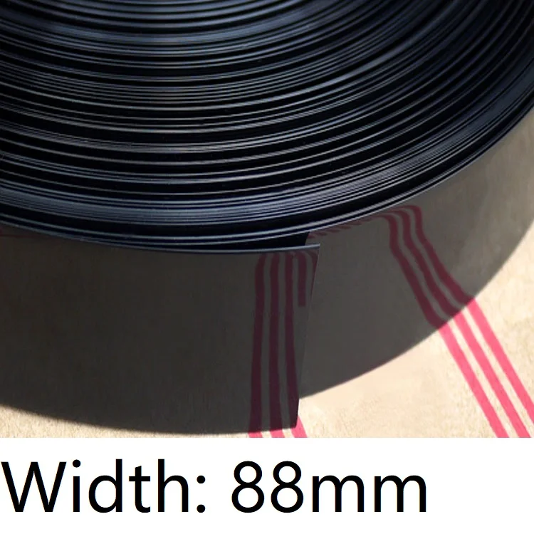 

Width 88mm (Diameter 56mm) Lipo Battery Wrap PVC Heat Shrink Tubing Insulated Case Sleeve Protection Cover Flat Pack Black