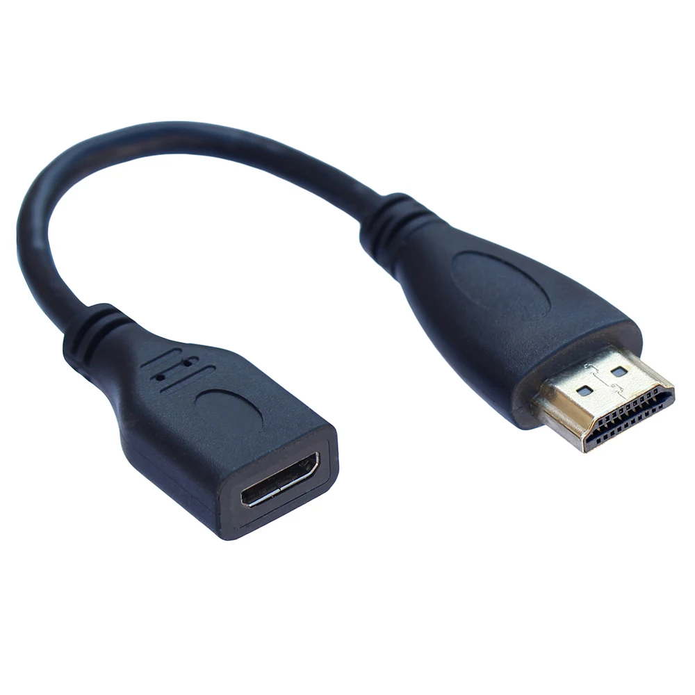 

15cm C Type Male mini HD-compatible Female to A Type Male Short Cable Adaptor