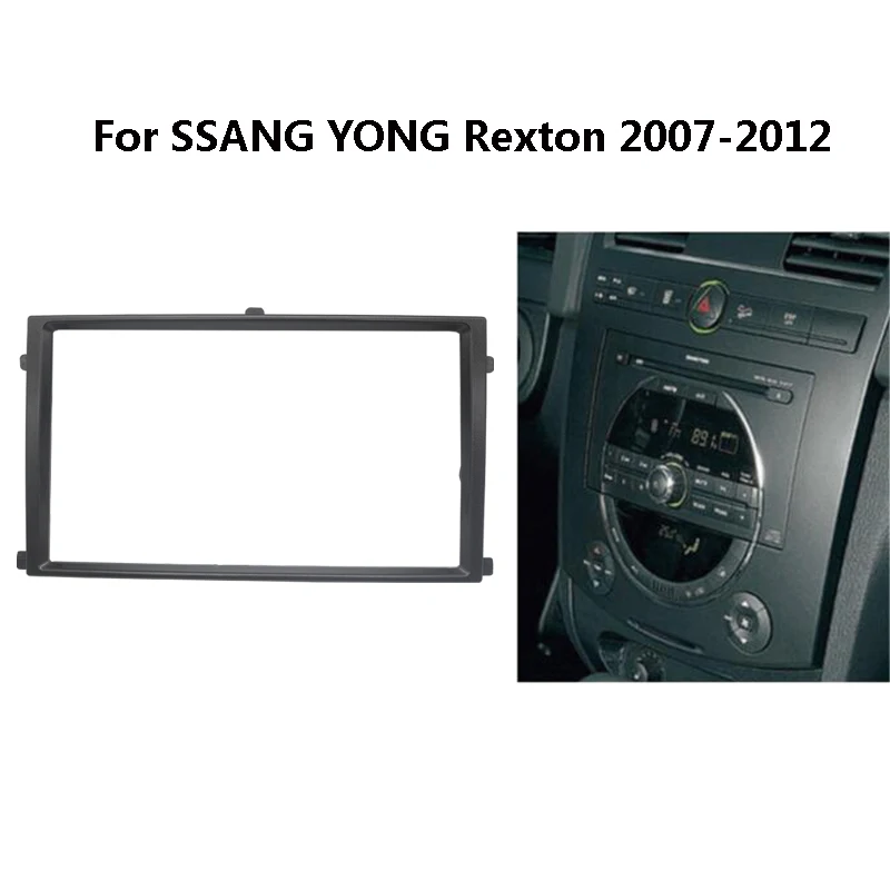 11 137 2 Din автомобильный DVD радиоприемник комплект рамка для SSANG YONG Rexton 2007 2012