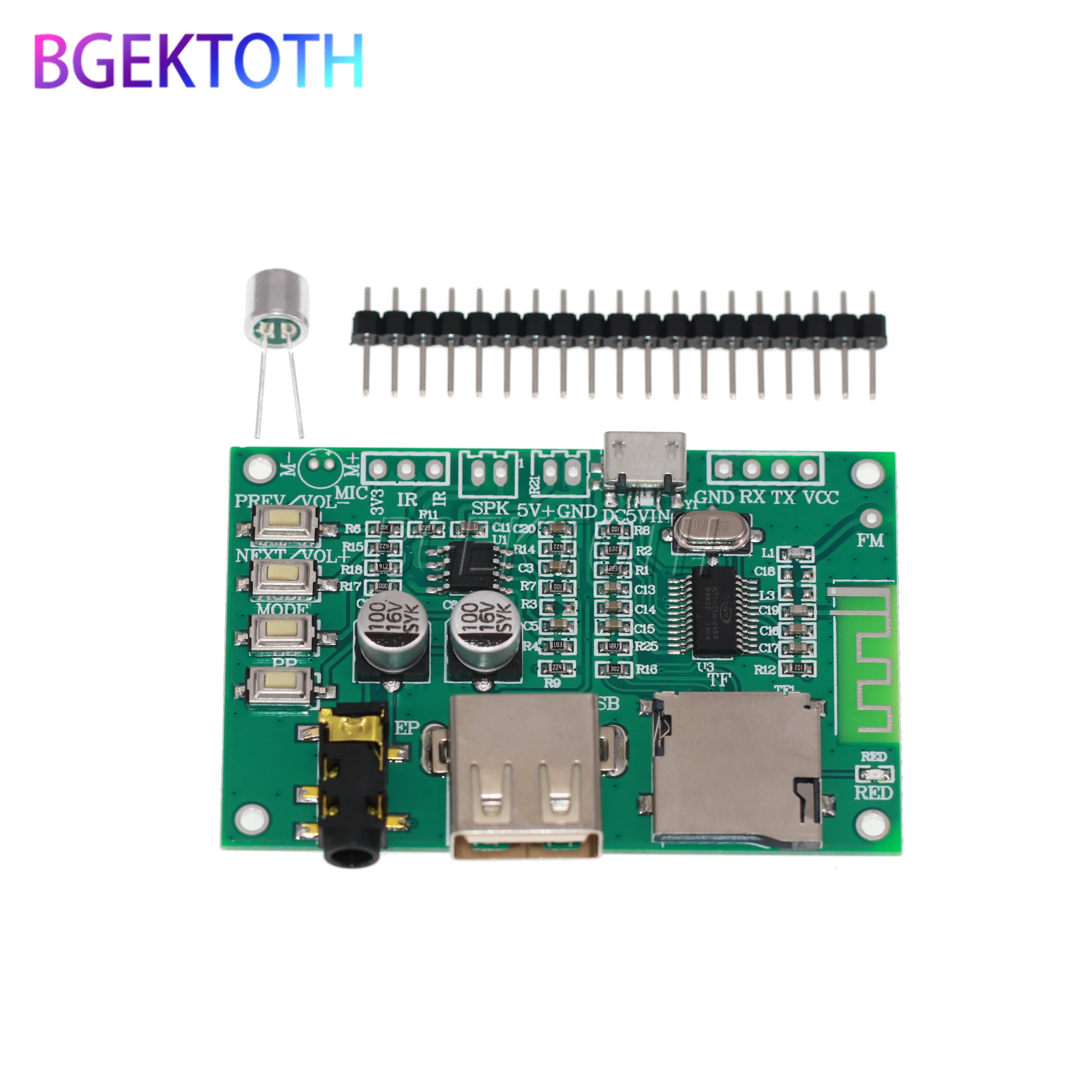 

BT201 двухрежимный 5,0 Bluetooth Плата усилителя мощности без потерь, модуль Tf-карты, U-диск, Ble Spp последовательный порт, прозрачный Транс