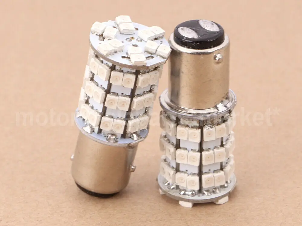 2x красный 1157 60 SMD светодиодный указатель поворота заднего тормоза стоп