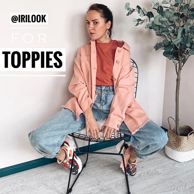 Свободная длинная куртка оверсайз пальто осень 2019 розовая однобортный корсет со