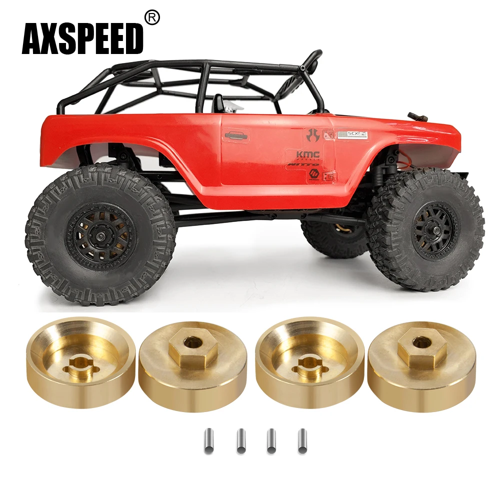 

Колесные втулки AXSPEED, 4 шт., адаптер, соединительная муфта, балансовый вес 5 мм для Axial SCX24 90081 1/24, детали для радиоуправляемого гусеничного авто...