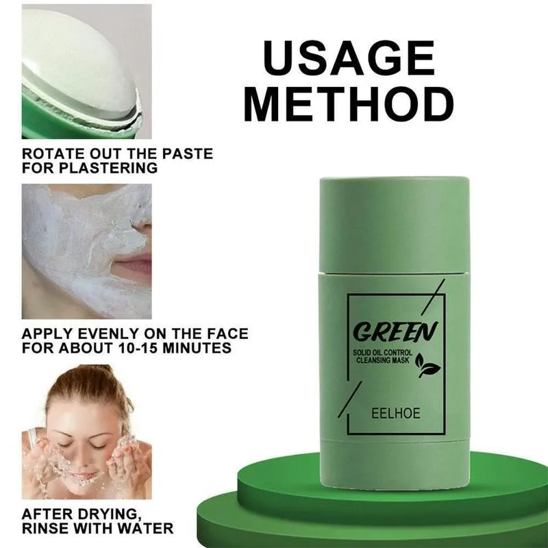 

Маска с зеленым чаем для глубокого очищения от прыщей и баклажанов