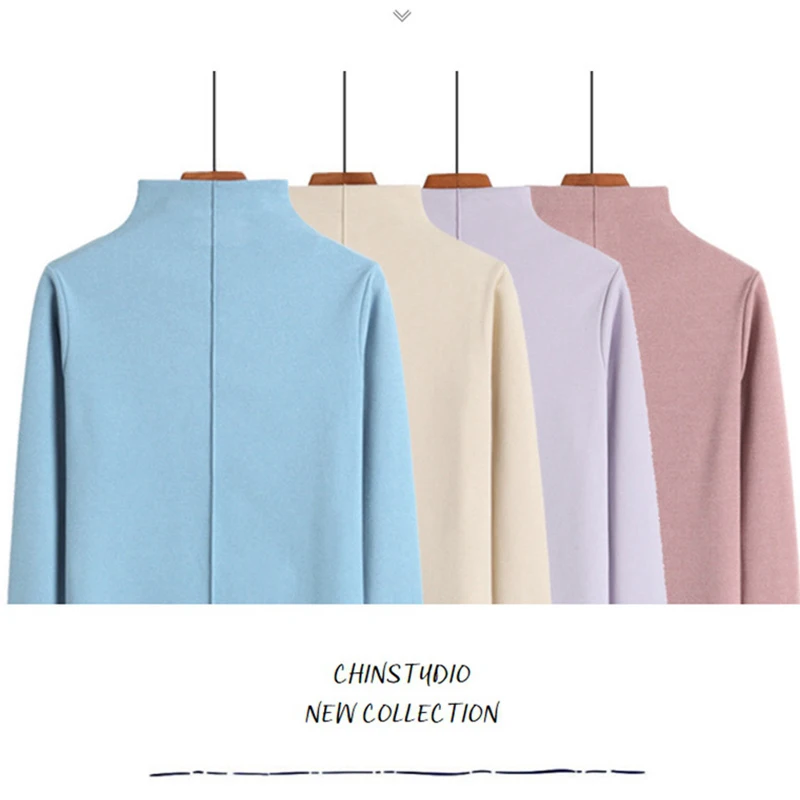 

High-neck thermal underwear autumn and winter ladies double-sided elastic heating waist seamless body shaping suit