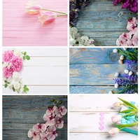 vinyl custom photography backdrops props flower wood planks photo studio background 2183 klz 15