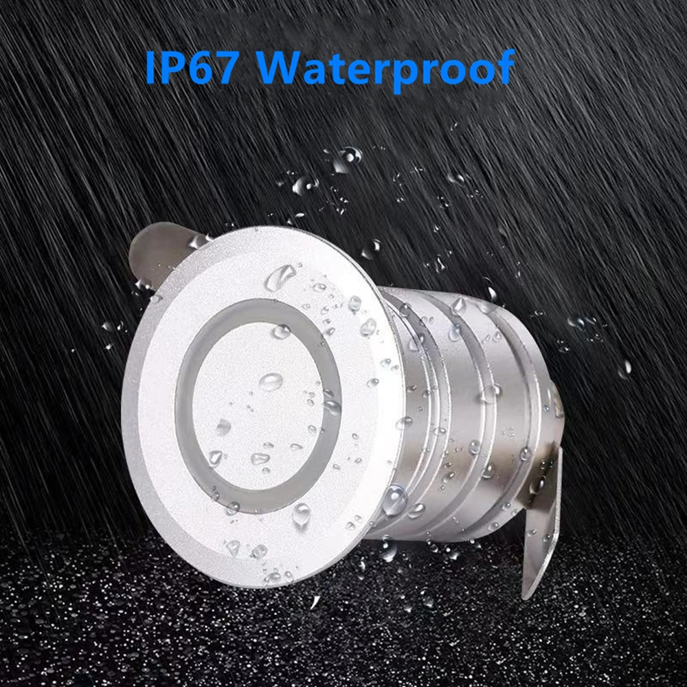 Встраиваемый светодиодный лестницы Светильник Водонепроницаемый IP67 круглый шаг